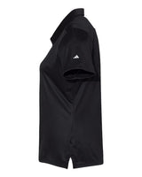 Adidas A325 Women's 3-Stripes Shoulder Polo #color_Black/ White