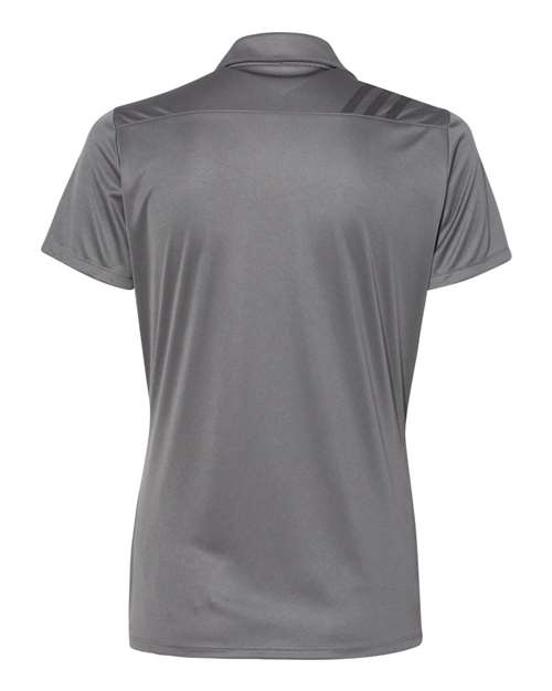 Adidas A325 Women's 3-Stripes Shoulder Polo #color_Grey Five/ Black