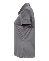 Adidas A325 Women's 3-Stripes Shoulder Polo #color_Grey Five/ Black