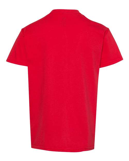 Hanes 5480 Youth Comfortsoft Cotton T-Shirt #color_ATHLETIC RED