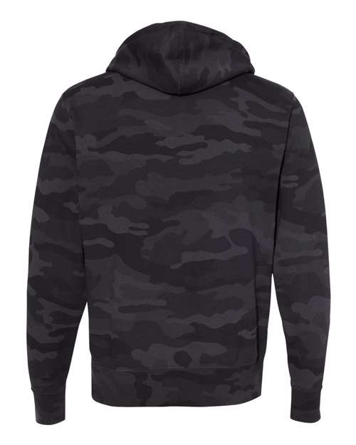 Independent Trading Co. AFX90UN Lightweight Hooded Sweatshirt #color_Black Camo