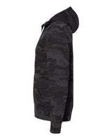 Independent Trading Co. AFX90UNZ Lightweight Full-Zip Hooded Sweatshirt #color_Black Camo