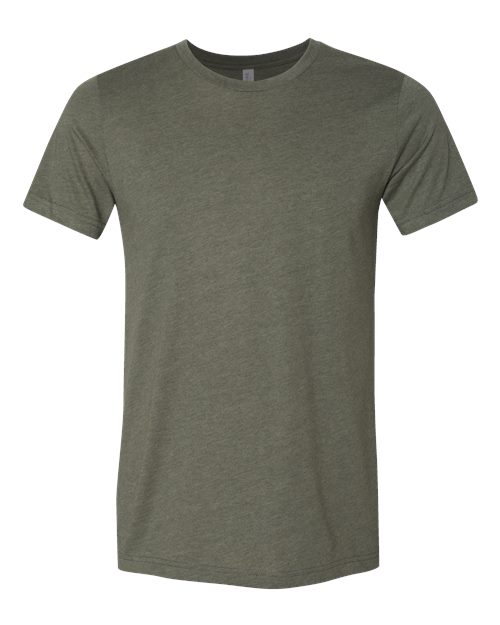 Bella + Canvas 3001CVC Unisex Heather CVC T-Shirt #color_HTHR MILTARY GRN
