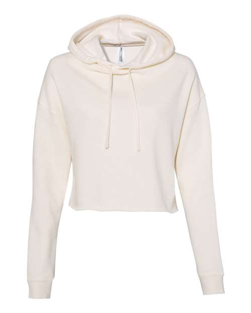 Independent Trading Co. AFX64CRP Women’s Lightweight Crop Hooded Sweatshirt #color_Bone