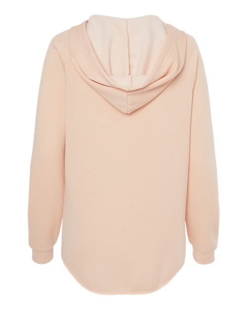Independent Trading Co. PRM2500 Women’s Lightweight California Wave Wash Hooded Sweatshirt #color_Blush