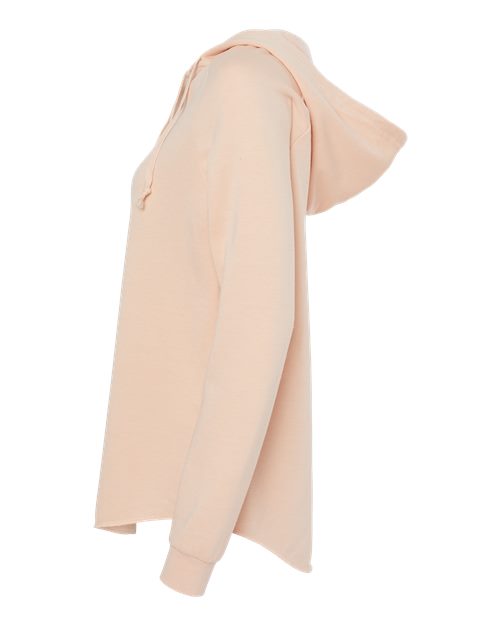 Independent Trading Co. PRM2500 Women’s Lightweight California Wave Wash Hooded Sweatshirt #color_Blush
