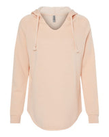 Independent Trading Co. PRM2500 Women’s Lightweight California Wave Wash Hooded Sweatshirt #color_Blush