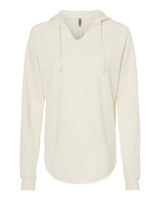 Independent Trading Co. PRM2500 Women’s Lightweight California Wave Wash Hooded Sweatshirt #color_Bone