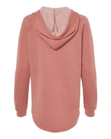 Independent Trading Co. PRM2500 Women’s Lightweight California Wave Wash Hooded Sweatshirt #color_Dusty Rose