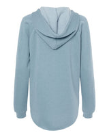Independent Trading Co. PRM2500 Women’s Lightweight California Wave Wash Hooded Sweatshirt #color_Misty Blue