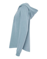 Independent Trading Co. PRM2500 Women’s Lightweight California Wave Wash Hooded Sweatshirt #color_Misty Blue