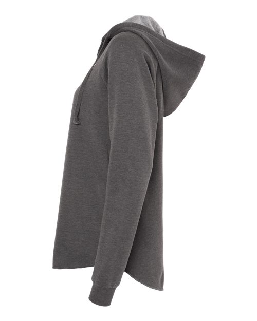 Independent Trading Co. PRM2500 Women’s Lightweight California Wave Wash Hooded Sweatshirt #color_Shadow