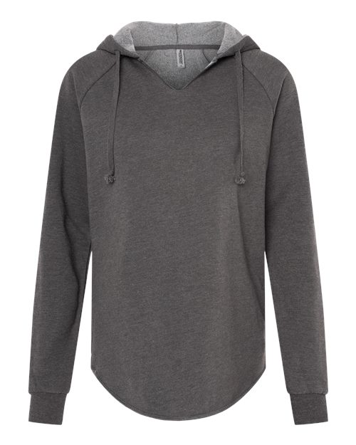Independent Trading Co. PRM2500 Women’s Lightweight California Wave Wash Hooded Sweatshirt #color_Shadow