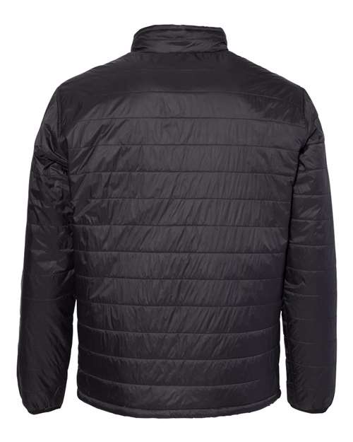 Independent Trading Co. EXP100PFZ Puffer Jacket #color_Black