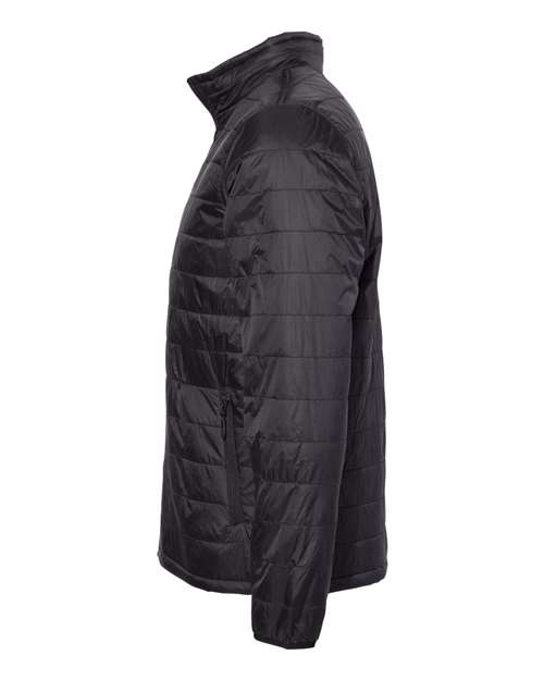 Independent Trading Co. EXP100PFZ Puffer Jacket #color_Black