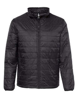 Independent Trading Co. EXP100PFZ Puffer Jacket #color_Black