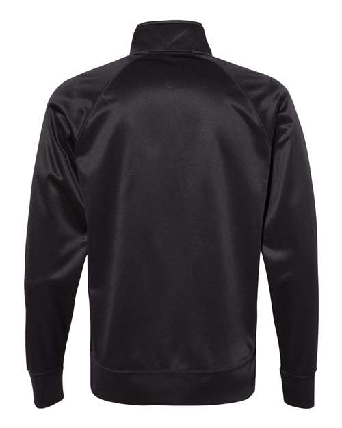 Independent Trading Co. EXP70PTZ Lightweight Poly-Tech Full-Zip Track Jacket #color_Black/ Black