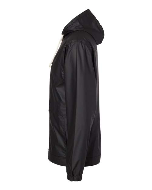 Weatherproof 193910 Vintage Hooded Rain Jacket #color_Black