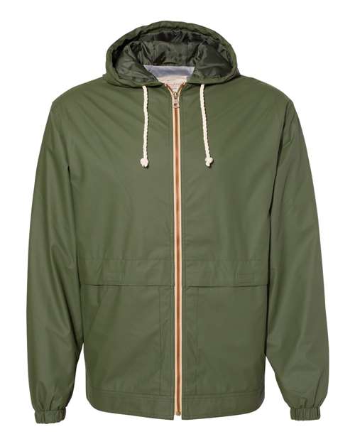 Weatherproof 193910 Vintage Hooded Rain Jacket #color_Bronze Green