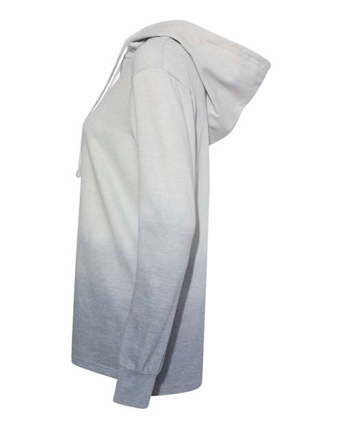 MV Sport W20185 Women's French Terry Ombré Hooded Sweatshirt #color_Greyscale