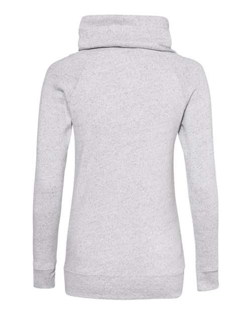 MV Sport W20155 Women’s Space-Dyed Cowl Neck Sweatshirt #color_Ash