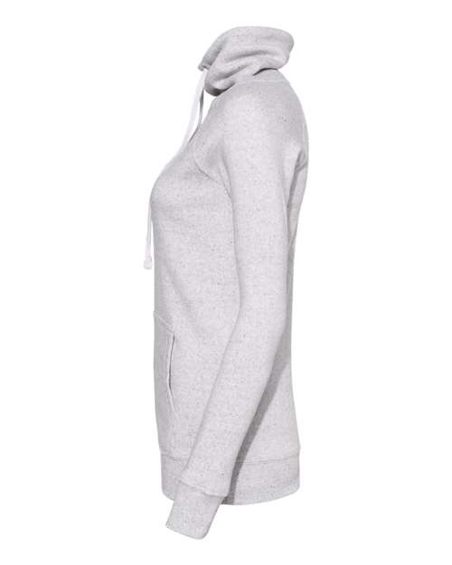MV Sport W20155 Women’s Space-Dyed Cowl Neck Sweatshirt #color_Ash