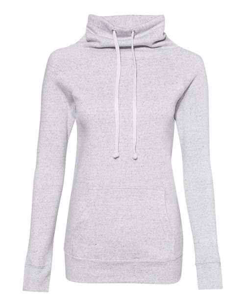 MV Sport W20155 Women’s Space-Dyed Cowl Neck Sweatshirt #color_Ash