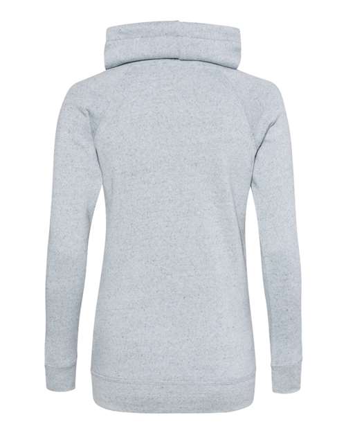 MV Sport W20155 Women’s Space-Dyed Cowl Neck Sweatshirt #color_Light Blue