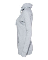 MV Sport W20155 Women’s Space-Dyed Cowl Neck Sweatshirt #color_Light Blue