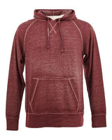 J America JA8915 Adult Vintage Zen Fleece Pullover Hooded Sweatshirt #color_TWISTED BORDEAUX