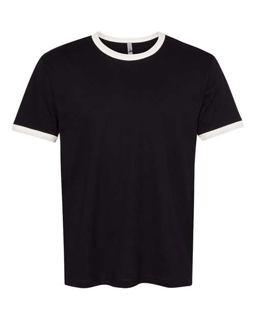 Next Level 3604 Unisex Ringer T-Shirt #color_BLACK/ NATURAL