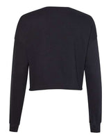 Bella + Canvas B7503 Ladies' Cropped Fleece Crew #color_BLACK