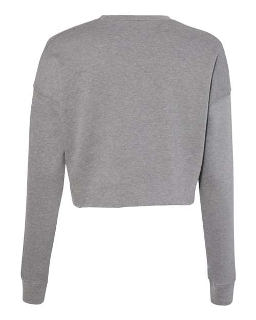 Bella + Canvas B7503 Ladies' Cropped Fleece Crew #color_DEEP HEATHER