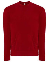 Next Level 9001 Unisex Long Sleeve Crew with Pocket #color_RED