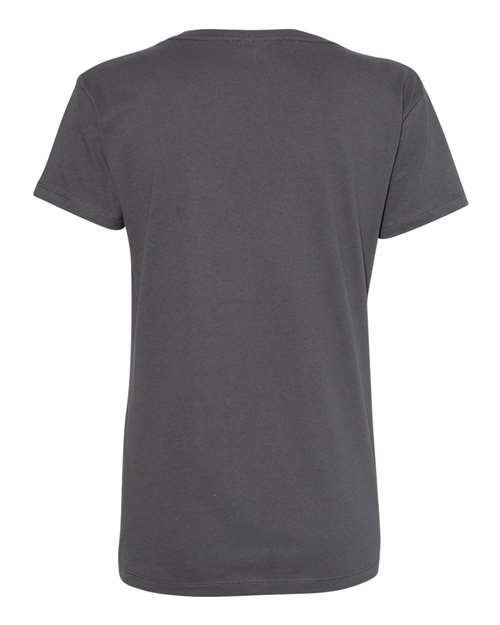 Next Level 3940 Ladies' Relaxed V-Neck T-Shirt #color_HEAVY METAL