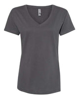Next Level 3940 Ladies' Relaxed V-Neck T-Shirt #color_HEAVY METAL
