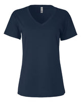 Next Level 3940 Ladies' Relaxed V-Neck T-Shirt #color_MIDNIGHT NAVY