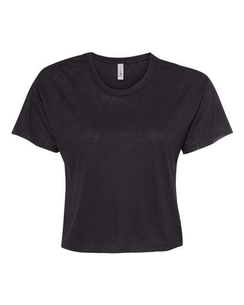 Next Level N5080 Ladies' Festival Cali Crop T-Shirt #color_BLACK