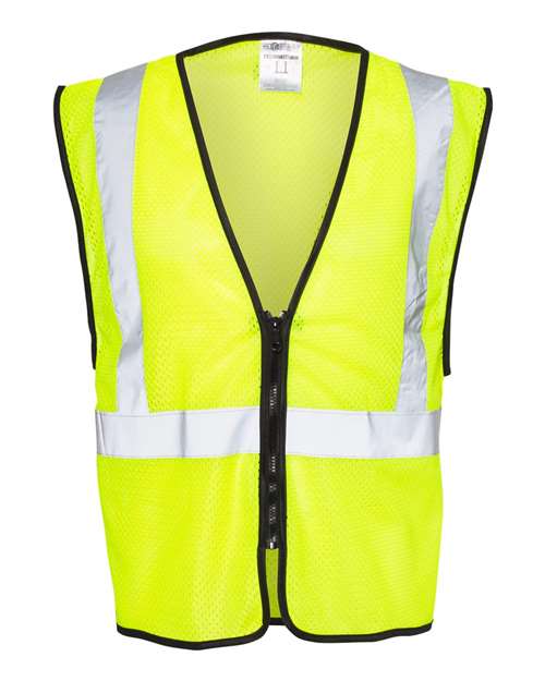 Kishigo 1547-1548 Zippered Mesh Economy Class 2 Vest