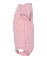 Rabbit Skins 4491 Infant Harborside Melange Jersey Bodysuit #color_MAUVELOUS MLANGE