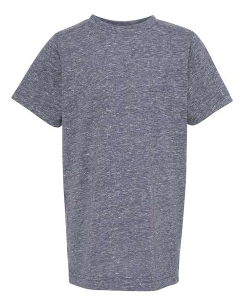 LAT 6191 Youth Harborside Melange Jersey T-Shirt #color_NAVY MELANGE