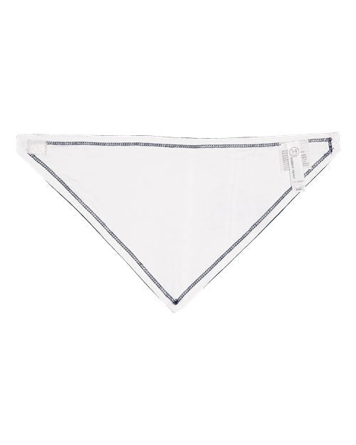 Rabbit Skins RS1012 Infant Premium Jersey Bandana Bib #color_NAVY/ WHITE