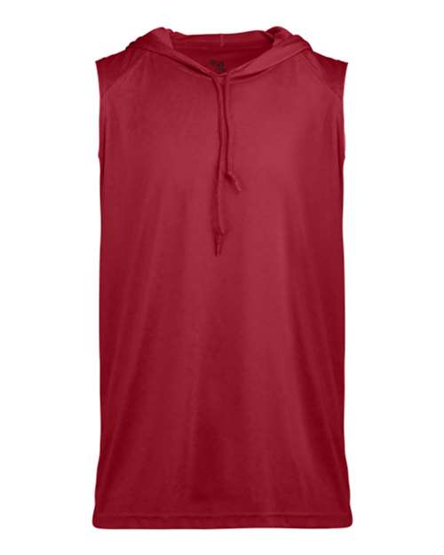 Badger 4108 B-Core Sleeveless Hooded T-Shirt #color_Red