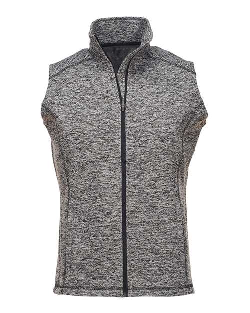 J America JA8631 Adult Cosmic Fleece Vest #color_CHARCOAL FLECK