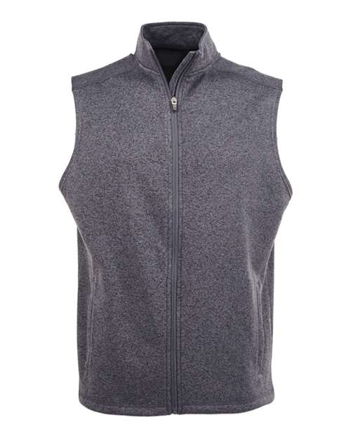 J America JA8631 Adult Cosmic Fleece Vest #color_ONYX FLECK