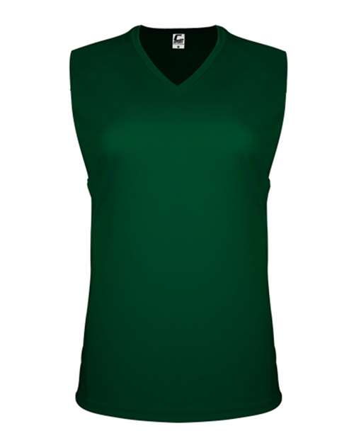 C2 Sport 5663 Women's Sleeveless V-Neck T-Shirt #color_Forest