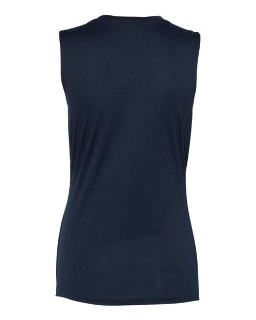 C2 Sport 5663 Women's Sleeveless V-Neck T-Shirt #color_Navy