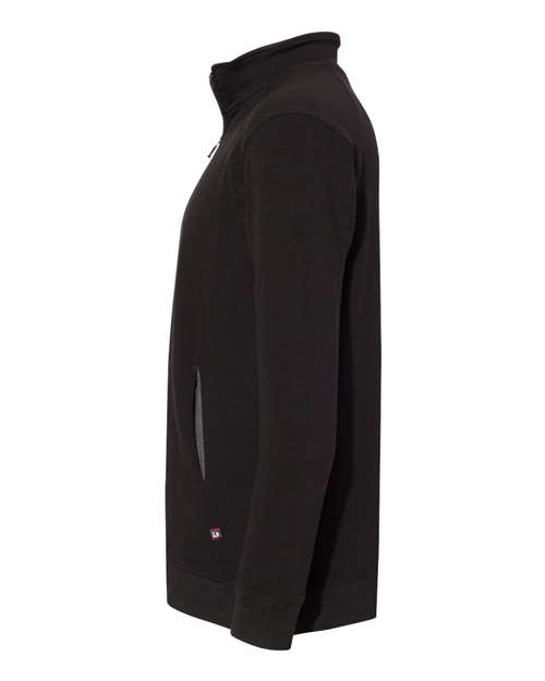 Badger 1060 FitFlex French Terry Quarter-Zip Sweatshirt #color_Black