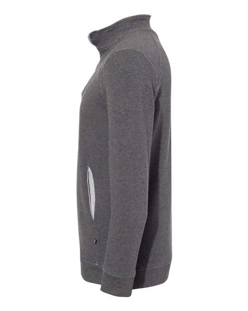 Badger 1060 FitFlex French Terry Quarter-Zip Sweatshirt #color_Charcoal