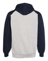 Badger 1249 Sport Athletic Fleece Hooded Sweatshirt #color_Oxford/ Navy